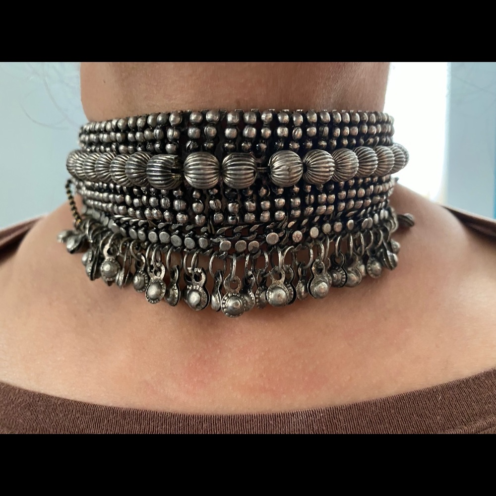 Adjustable Tribal Choker Necklace